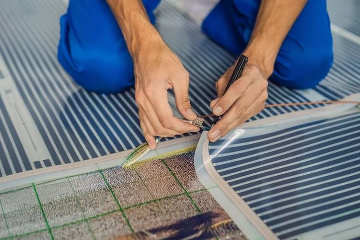 Underfloor infrared heating