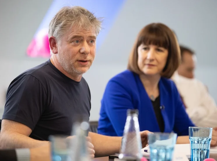 Greg Jackson of Octopus Energy with Rachel Reeves