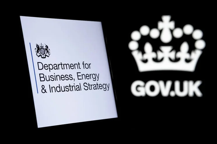 Image showing text: Department of business, energy & industrial strategy