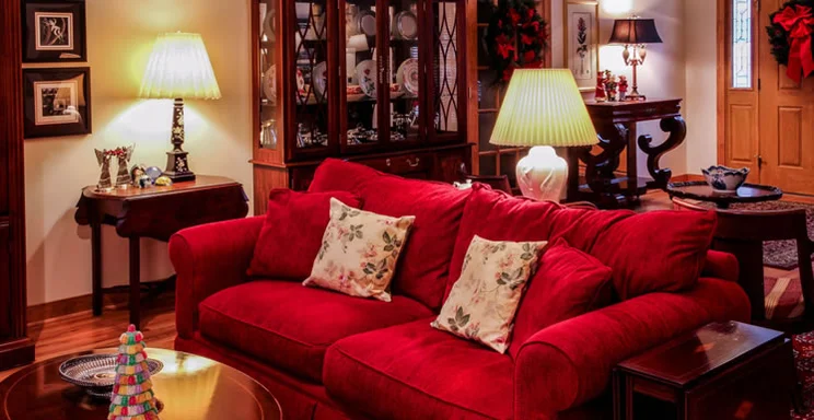 Interior of a cozy cottage.
