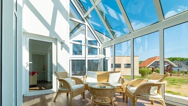 conservatory in the sun
