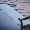 A solar panel installer